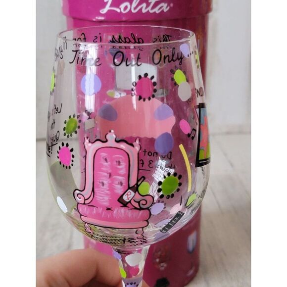 Lolita mommy's time out wine glass drinkware Decor therapy session - Picture 5 of 7